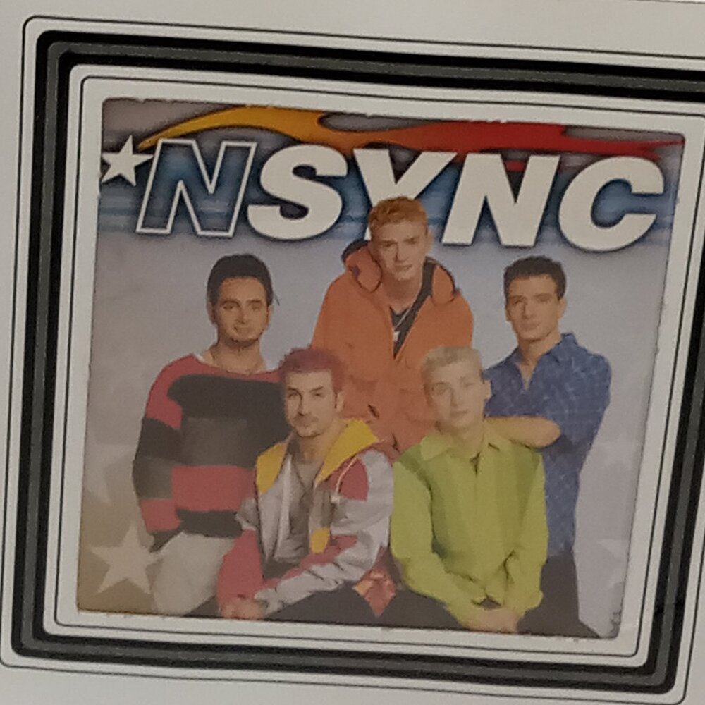 NSYNC Boy Band 90s Carnival Prize 7" PHOTO PRINT Fantone Bass Timberlake Vtg